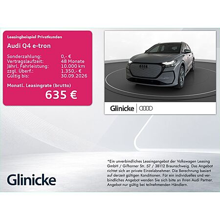 Audi Q4 e-tron leasen