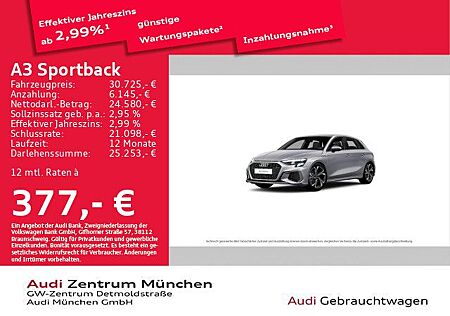 Audi A3 Sportback 40 TFSI e S tronic 2x S line Virtua