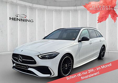 Mercedes-Benz C 200 T AMG Night Pano AHK Kamera Digital Totw.