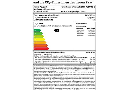 Peugeot 2008 ALLURE ELEKTROMOTOR 136 Navi Digitales Cock