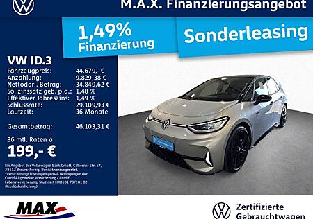 VW ID.3 Volkswagen GTX IQ.LIGHT+AR HUD+PANO+ACC+KAMERA+NAVI++