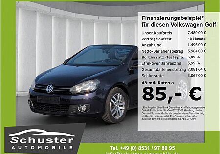 VW Golf Volkswagen VI Cabrio 1.4TSI*Alcantara Tempo SHZ PDCv+h