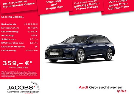 Audi A6 Avant 40TDI advanced Black/Matrix/HuD/360°/AC