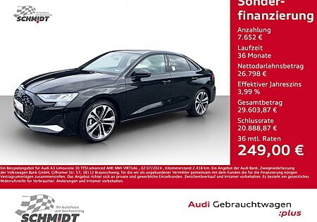 Audi A3 Limousine 30 TFSI advanced AHK MMI VIRTUAL