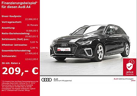 Audi A4 Avant 40 TFSI S-LINE KAMERA DAB GRA LED PDC V