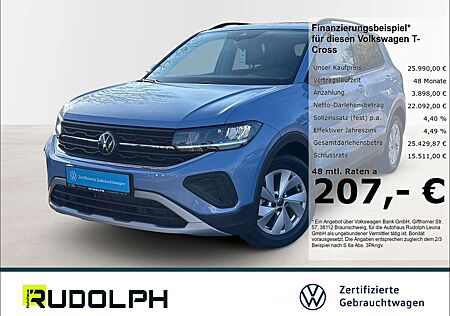 VW T-Cross Volkswagen Life 1.0 TSI 5-Gang LED AHK SHZ Navi ACC