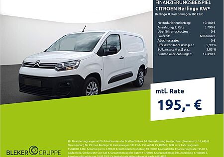 Citroën Berlingo KW XL Kastenwagen 100 Club
