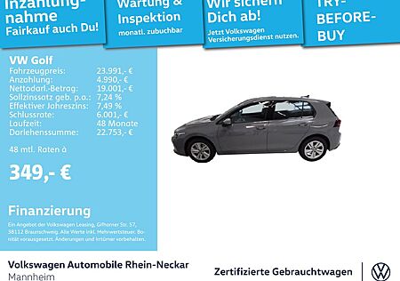 VW Golf Volkswagen VIII 1.5 TSI Life GAR2029 App-Connect Kamer