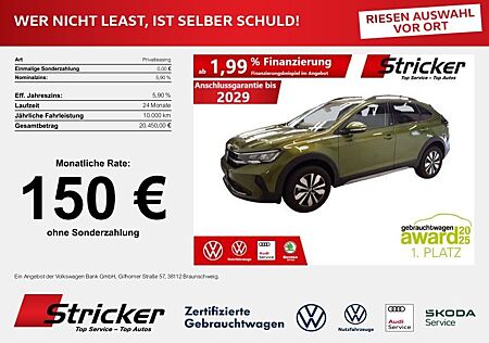 VW Taigo Volkswagen Life Move 1.0TSI 150,-ohne Anzahlung Navi