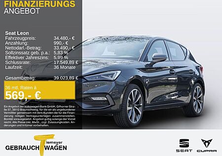 Seat Leon gebraucht kaufen Seat Leon 1.5 eTSI DSG FR NAVI MATRIX-LED LM18 REAR V