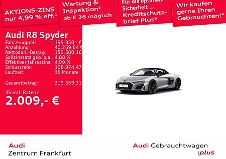 Audi R8 gebraucht kaufen Audi R8 Spyder V10 performance quattro S tronic LED m