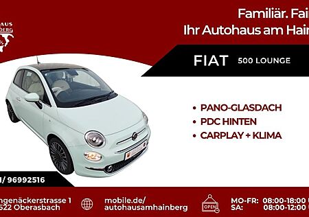 Fiat 500 Lounge *KLIMA*ALU*CARPLAY*PDC*