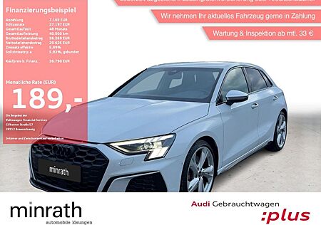 Audi S3 Sportback 2.0 TFSI Q MATRIX+APP+DAB+VIRT+ACC