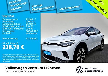 VW ID.4 Volkswagen Pro Performance AHK CCS LED Navi ParkPilot