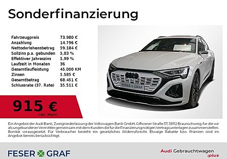 Audi Q8 e-tron Sportback 55 e-tron S line Matrix Pano