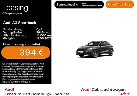 Audi A3 Sportback 45 TFSI e S line*LED*Sitzheizung*Ei