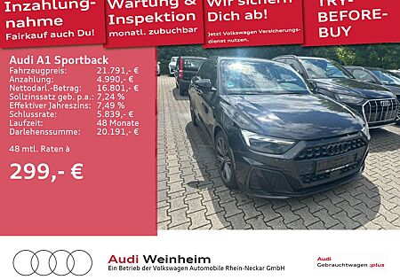 Audi A1 Sportback 30 TFSI Black-Paket 2x S-Line LED u