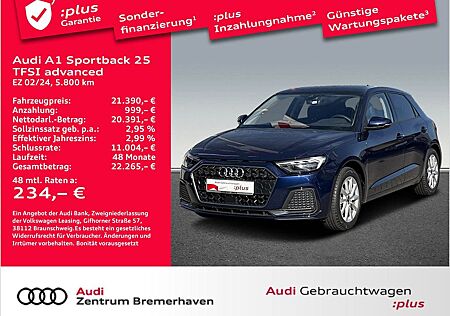 Audi A1 SPORTBACK 25 TFSI ADVANCED LED SITZH PDC TEMP