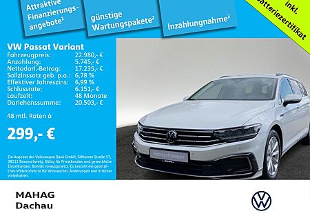 VW Passat Variant Volkswagen GTE 1.4 eTSI LED Navi AppConnect
