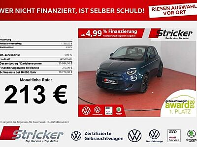 Fiat 500e La Prima 213,- ohne Anzahlung Navi Pano