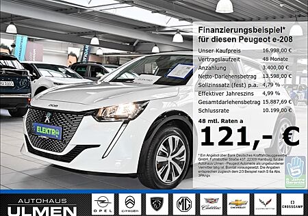 Peugeot e-208 Active Elektromotor 136 Klimaautomatik Spu