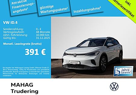 VW ID.4 Volkswagen Pro 210kW WärmePu CCS IQ.Light Navi ParkPil