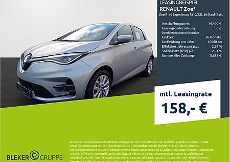 Renault ZOE E-Tech 1 EXPERIENCE Batteriekauf R110 Z