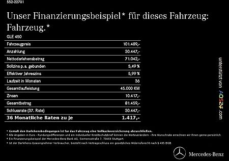 Mercedes-Benz GLE 450 d 4MATIC Sitzklima AMG SHD MBUX Wide