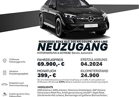 Mercedes-Benz GLC 300 4MATIC 4M Cp./AMG-LINE/PANO/DISTRO+