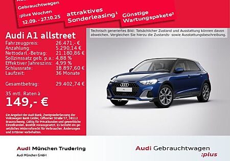 Audi A1 allstreet 30 TFSI S tronic Virtual/LED/ACC/SO