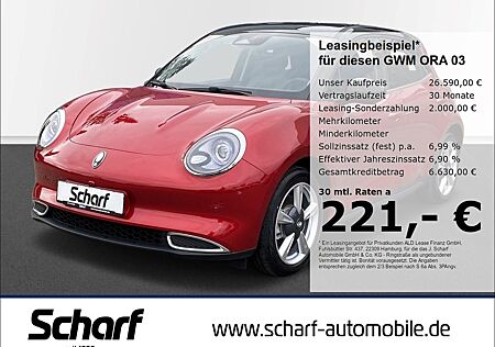 GWM Ora 03 400 Pro mit Wärmepumpe Navi 360 Kamera LE