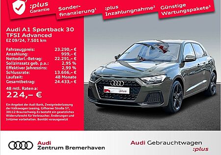 Audi A1 SPORTBACK 30 TFSI ADVANCED LED NAVI TEMPO PDC