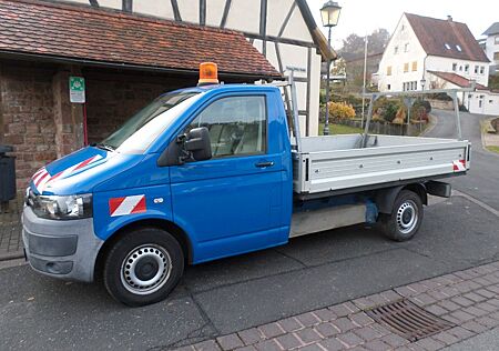 VW T5 Transporter Volkswagen T5 Pritsche lang Tieflader 4Motion Klima AHK 1 h