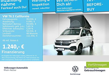 VW T6 California Volkswagen T6.1 California Ocean Aufstelldach 2.0 TDI 4MOTI