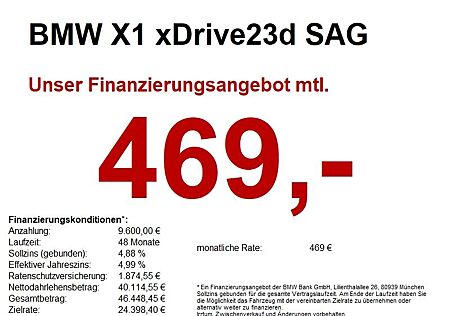 BMW X1 xDrive23d SAG M Sport HUD/LED+/hhk/PANO/360