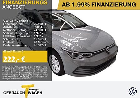 VW Golf Volkswagen Variant 1.5 TSI 150PS LIFE PANO IQ.LIGHT NA