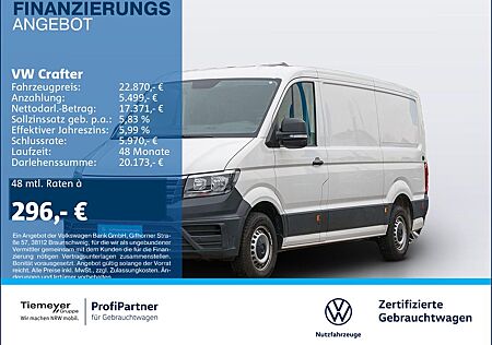 VW Crafter Volkswagen 30 Kasten 3-SITZE NAVI PDC KLIMA