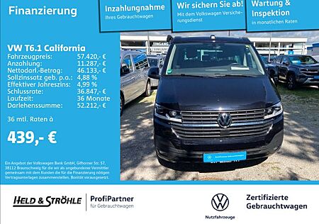 VW T6 California Volkswagen T6.1 California Beach Tour 2.0 TDI DSG AHK LED N