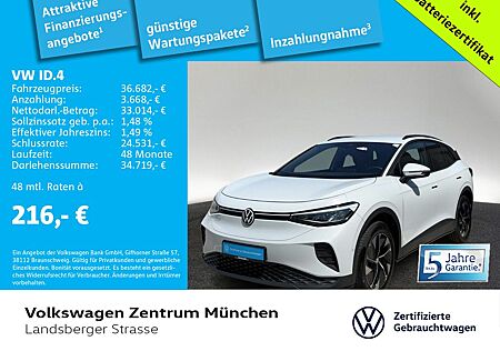 VW ID.4 Volkswagen Pro MOVE 210kW ACC CCS LED Navi Rear View W