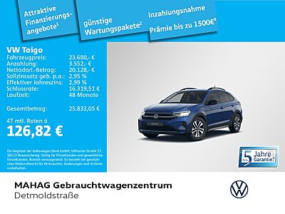Volkswagen Taigo ENERGY 1.0 TSI LED Navi ParkPilot ACC App