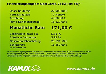 Opel Corsa F 1.2T-Hybrid 100 e-DCT6 GS+LED+KAMERA+SHZ