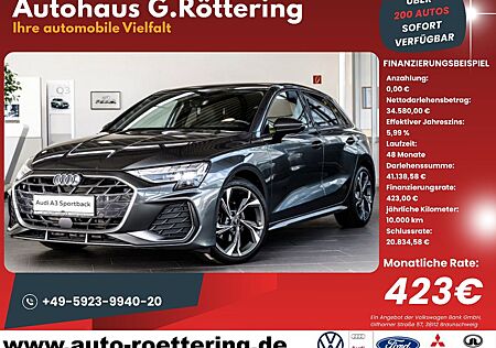Audi A3 Sportback S line NEUES MODELL +LED+KAMERA+APP