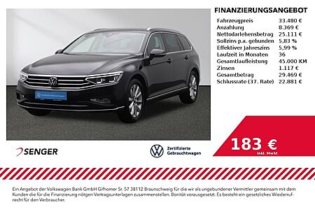 VW Passat Variant Volkswagen Elegance 2.0 TDI CarP. Matrix AHK