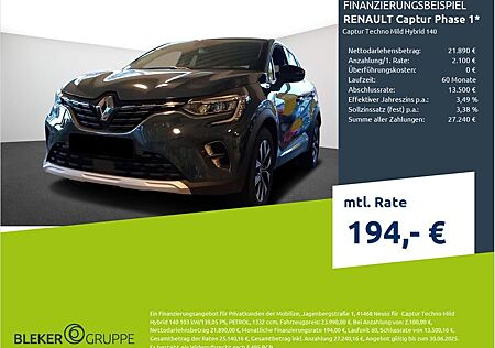 Renault Captur Phase 1 Techno Mild Hybrid 140