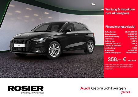 Audi A3 Sportback 30 TDI advanced LED NAVI SPURH. SHZ