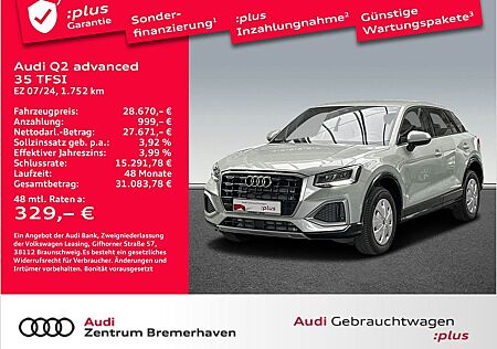 Audi Q2 ADVANCED 35 TFSI AHK SITZH. TEMPOMAT EINPARKH