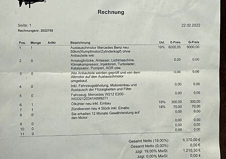 Mercedes-Benz 200 E 61.500 km