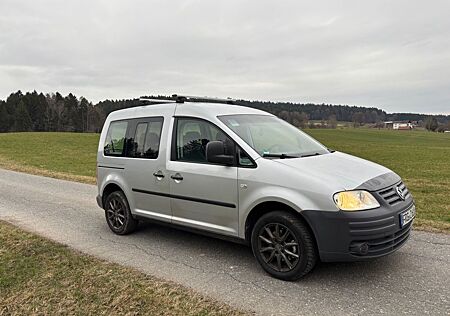 VW Caddy Volkswagen AHK 1.9 7-Sitzer Dachträger Klima Alu