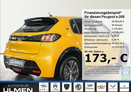 Peugeot e-208 Allure Elektromotor 136 ALLURE digitales C