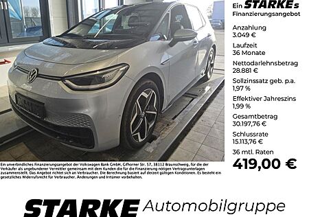 VW ID.3 Volkswagen Pro S 82kWh 5-Sitzer Wäpu Standheiz Navi L